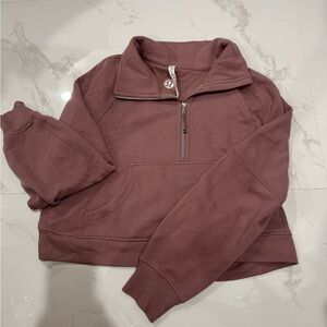 Lululemon TWILIGHT ROSE Scuba 1/2 zip
